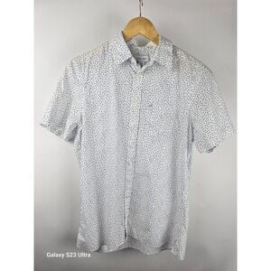 Calvin Klein sz S/P, 100% cotton short sleeve button up shirt